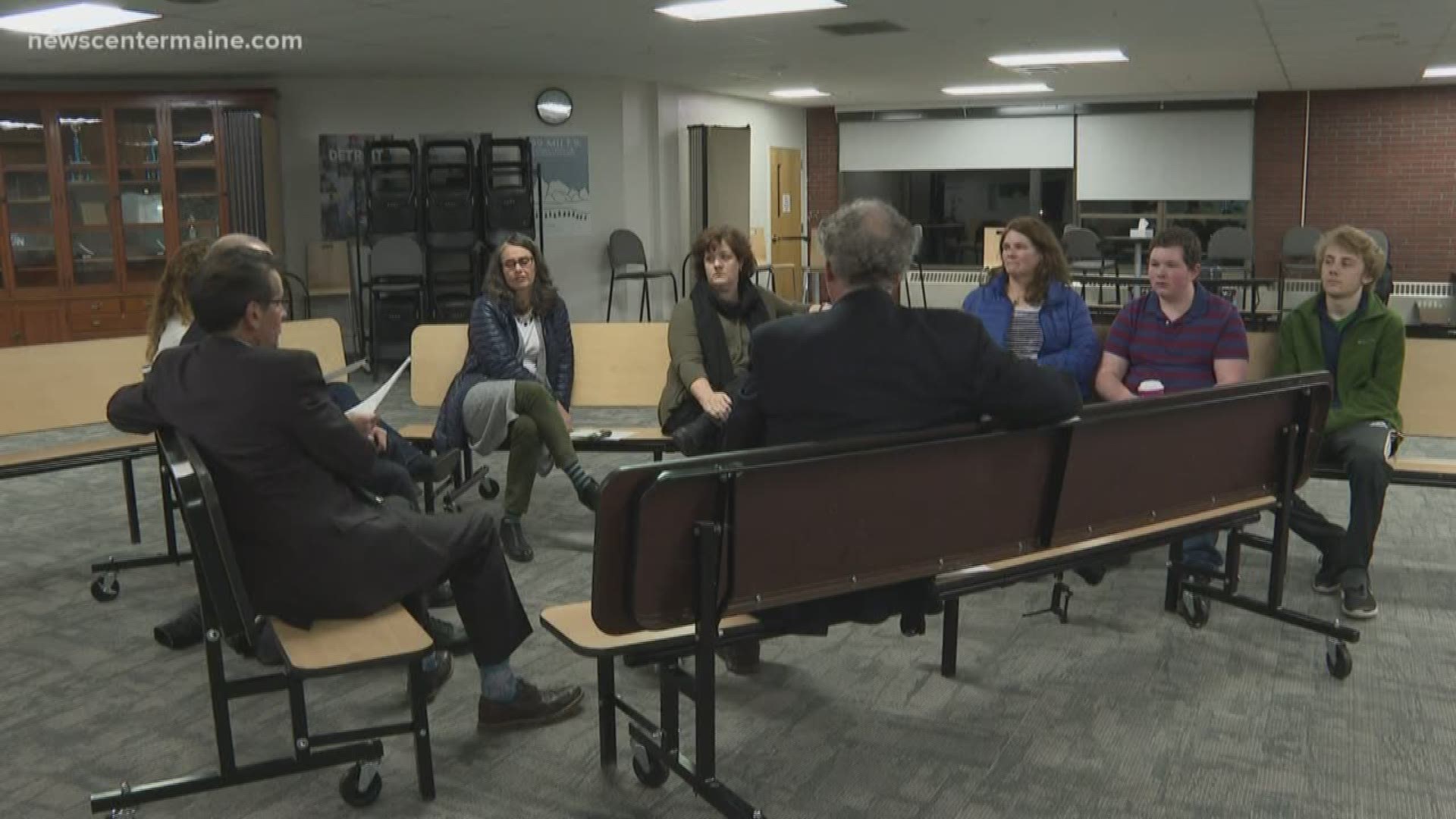 Casco Bay High School sets up a meeting to address a threat made by a student.