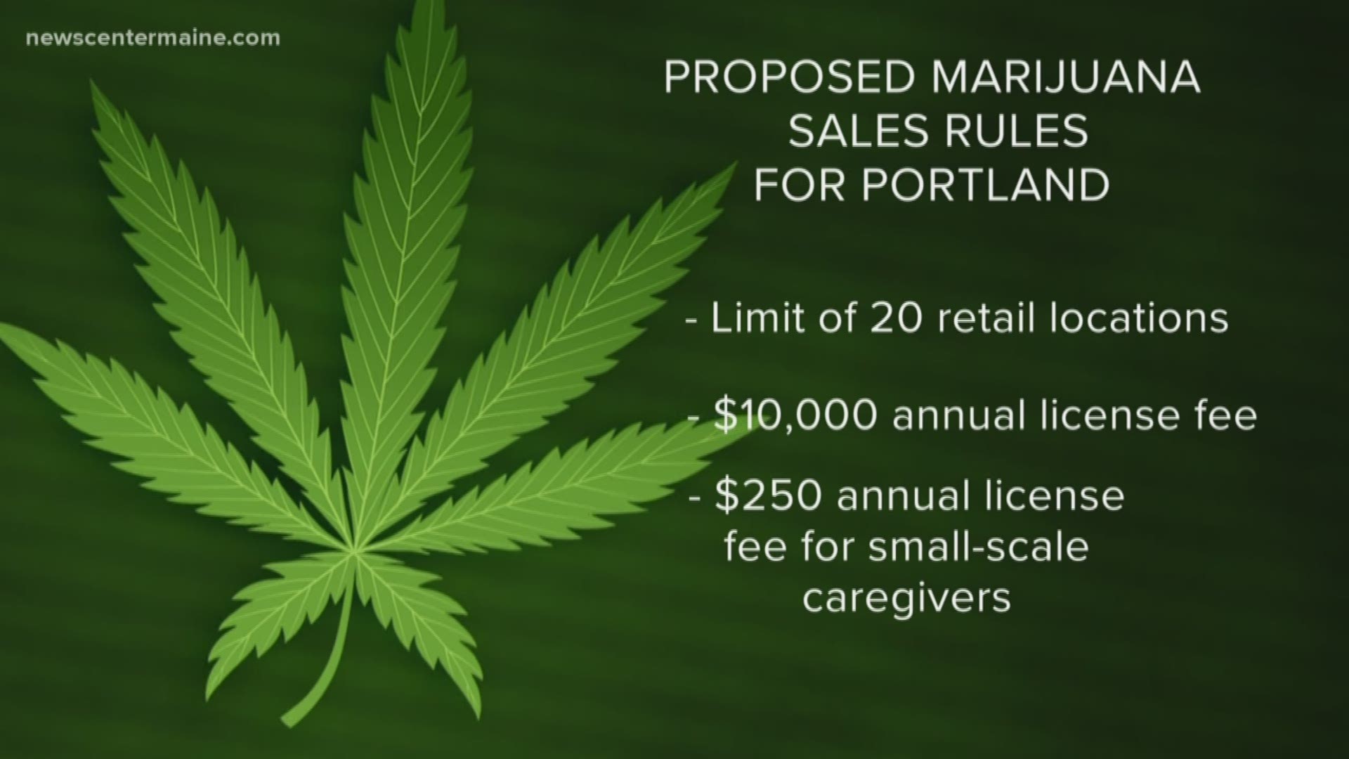 The first set of rules for the sale of marijuana in Portland include a limit of 20 retail locations in the city and a $10,000 annual licensing fee.