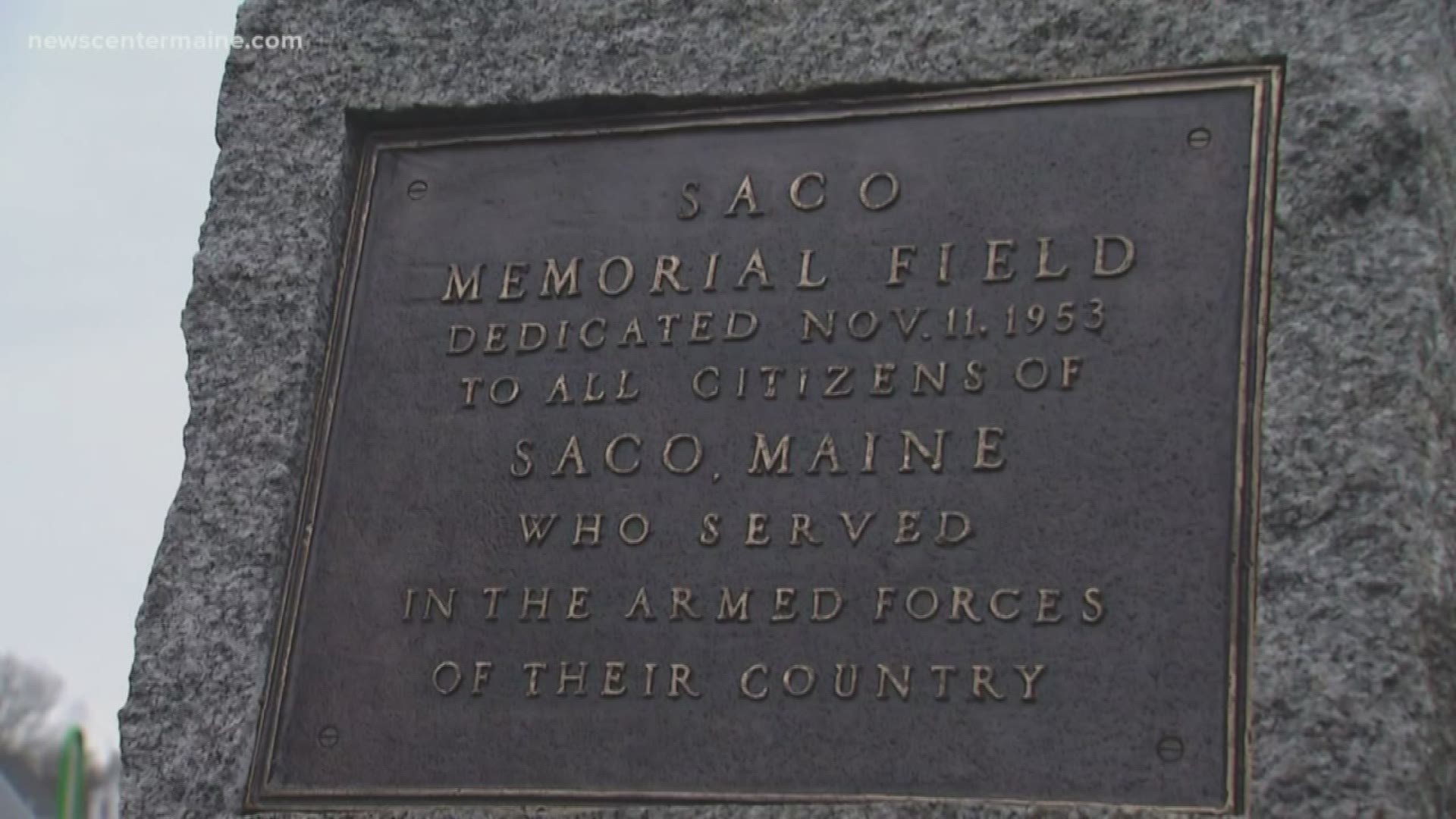 During the seventies, the plaque was mounted on a fence back that way – during a softball tournament it disappeared –