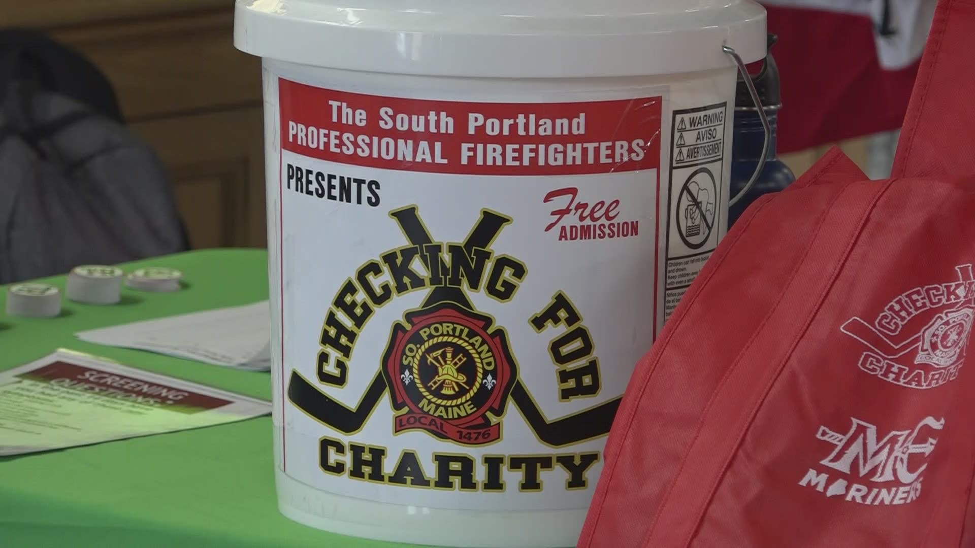 The fourth annual "Checking for Charity" hockey game was canceled last year due to the pandemic.