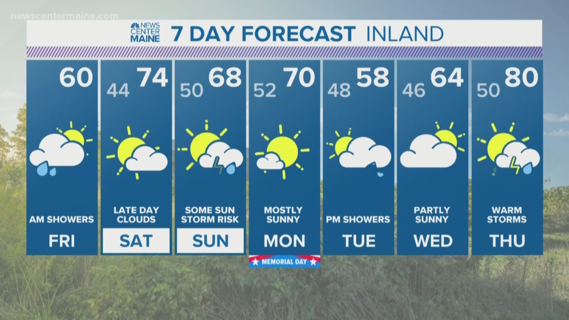 NEWS CENTER Maine weather video Forecast updated Friday May 24, 2019