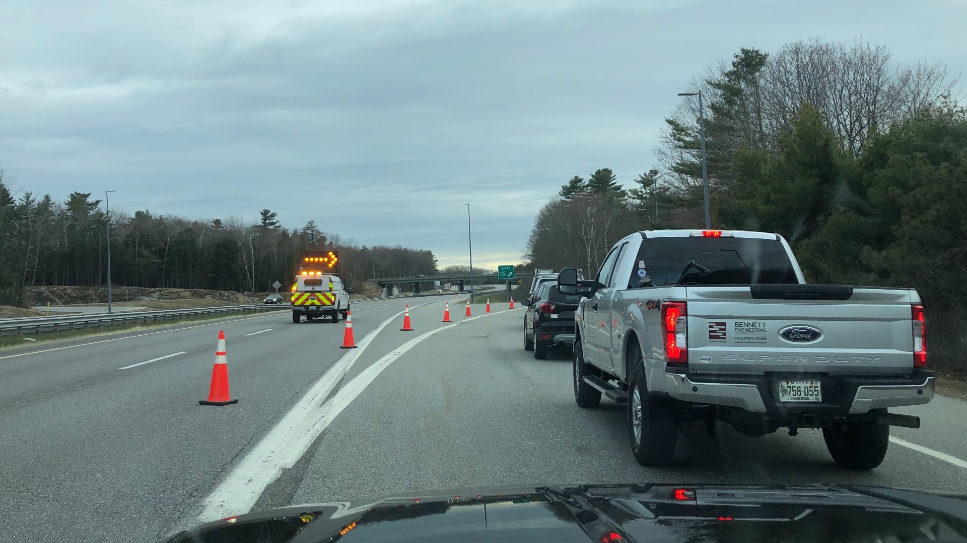 Maine State Police respond to twovehicle crash on I295