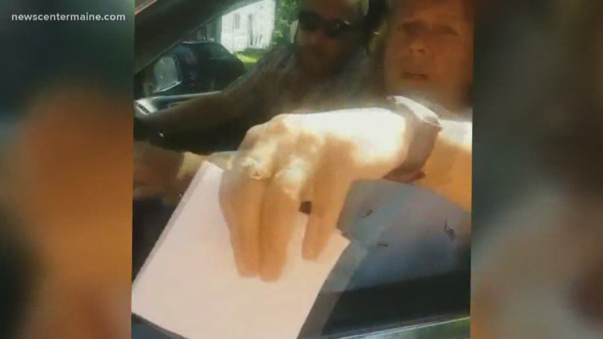 NOW: Viral video shows landlord handing Calais tenant eviction notice