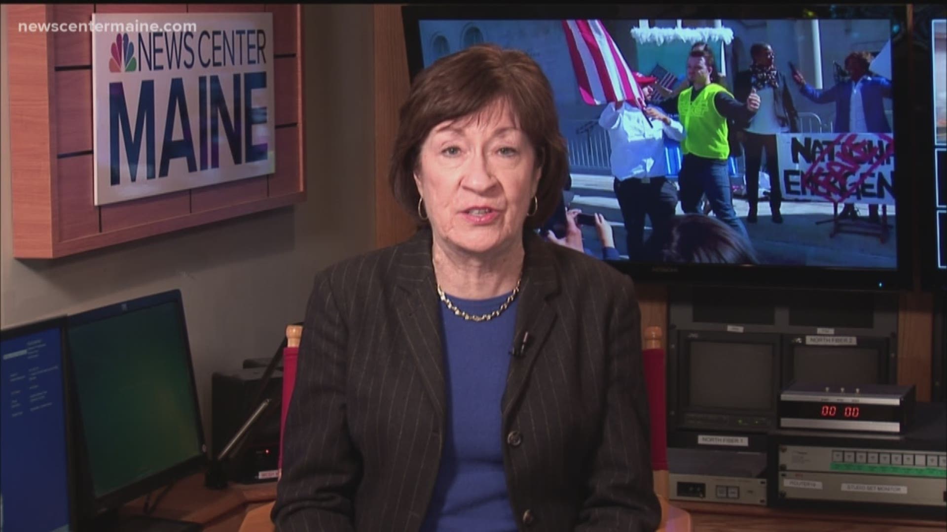 Collins reacts to Trump's national emergency declaration, subsequent lawsuit