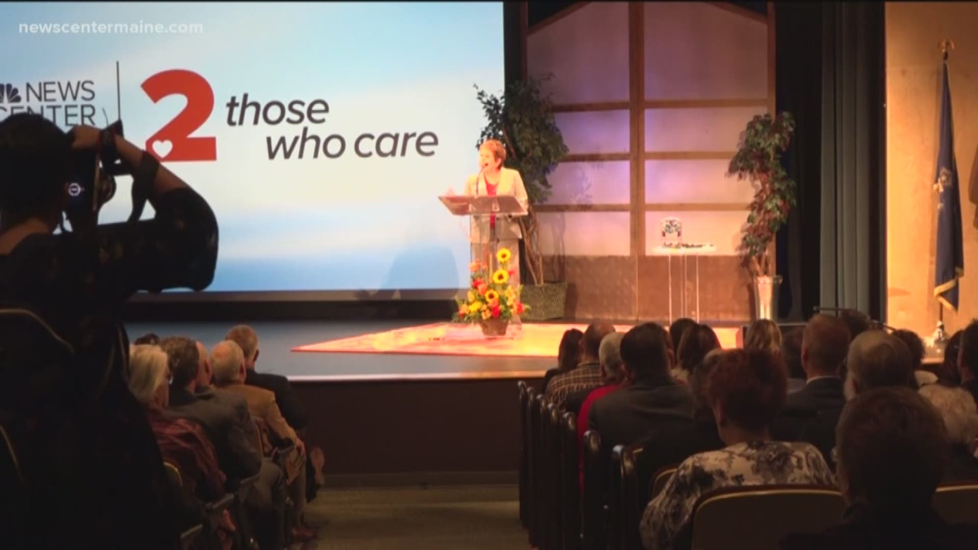 Honoring volunteers at the "2 Those Who Care" awards