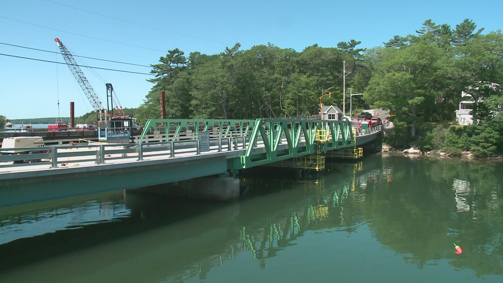 New drawbridge set to open in Boothbay, Maine