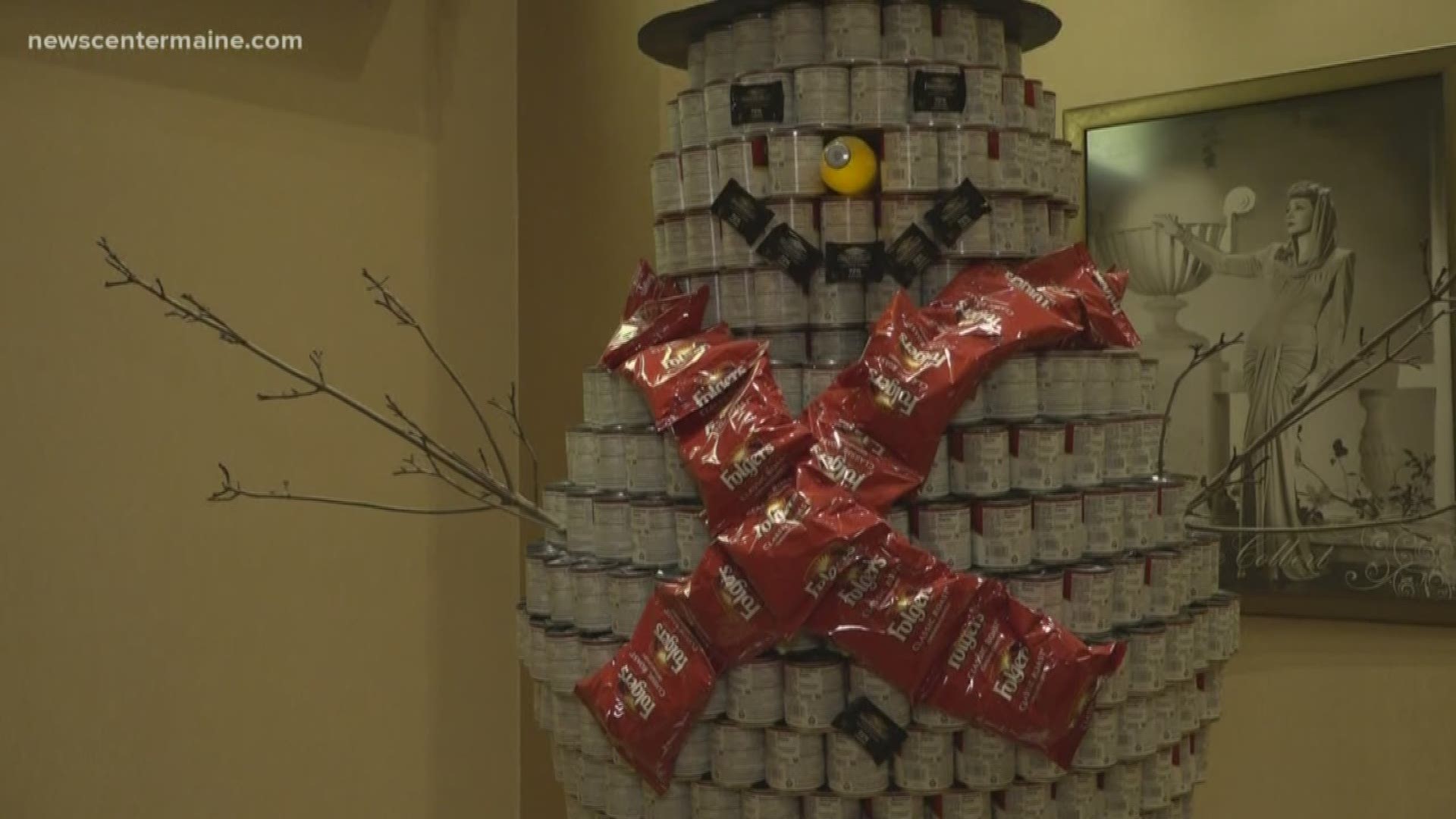 Hollywood Casino donated 1,400 lbs. of Campbell's soup to Good Shepherd Food Bank via its annual art sculpture.