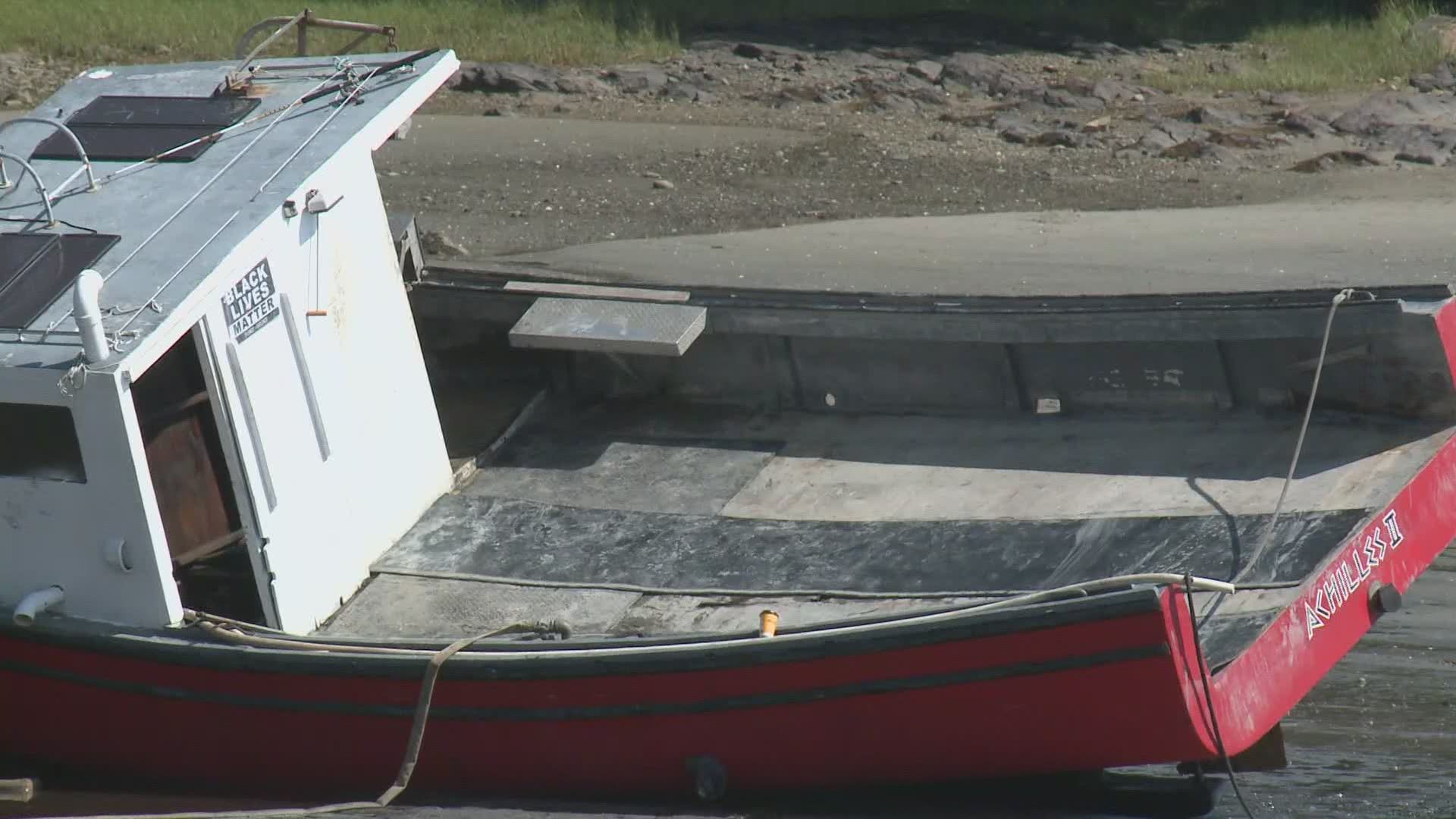 Falmouth beach closes after lobster boat spills diesel fuel