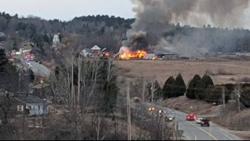 Barns Burned In Three Alarm Fairfield Fire Newscentermaine Com