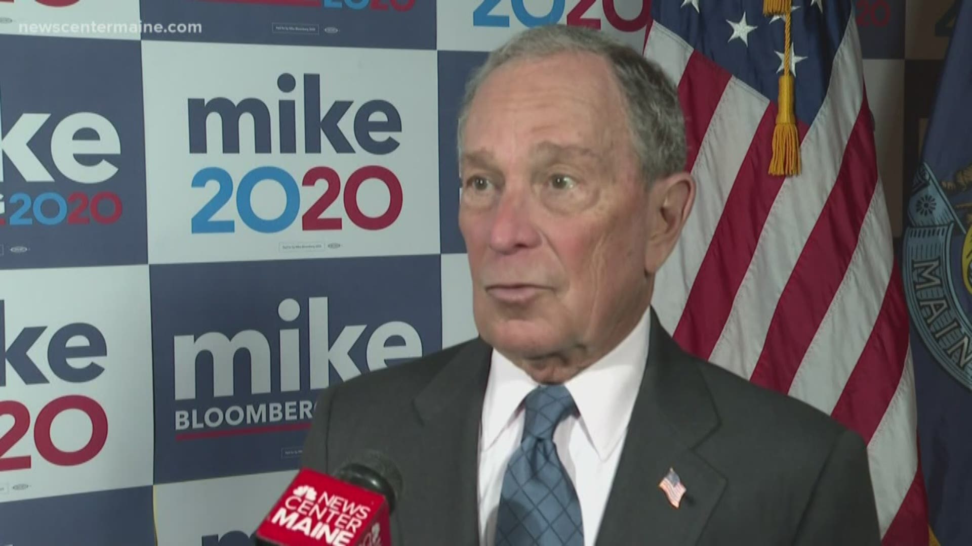 Presidential candidate Bloomberg in Maine