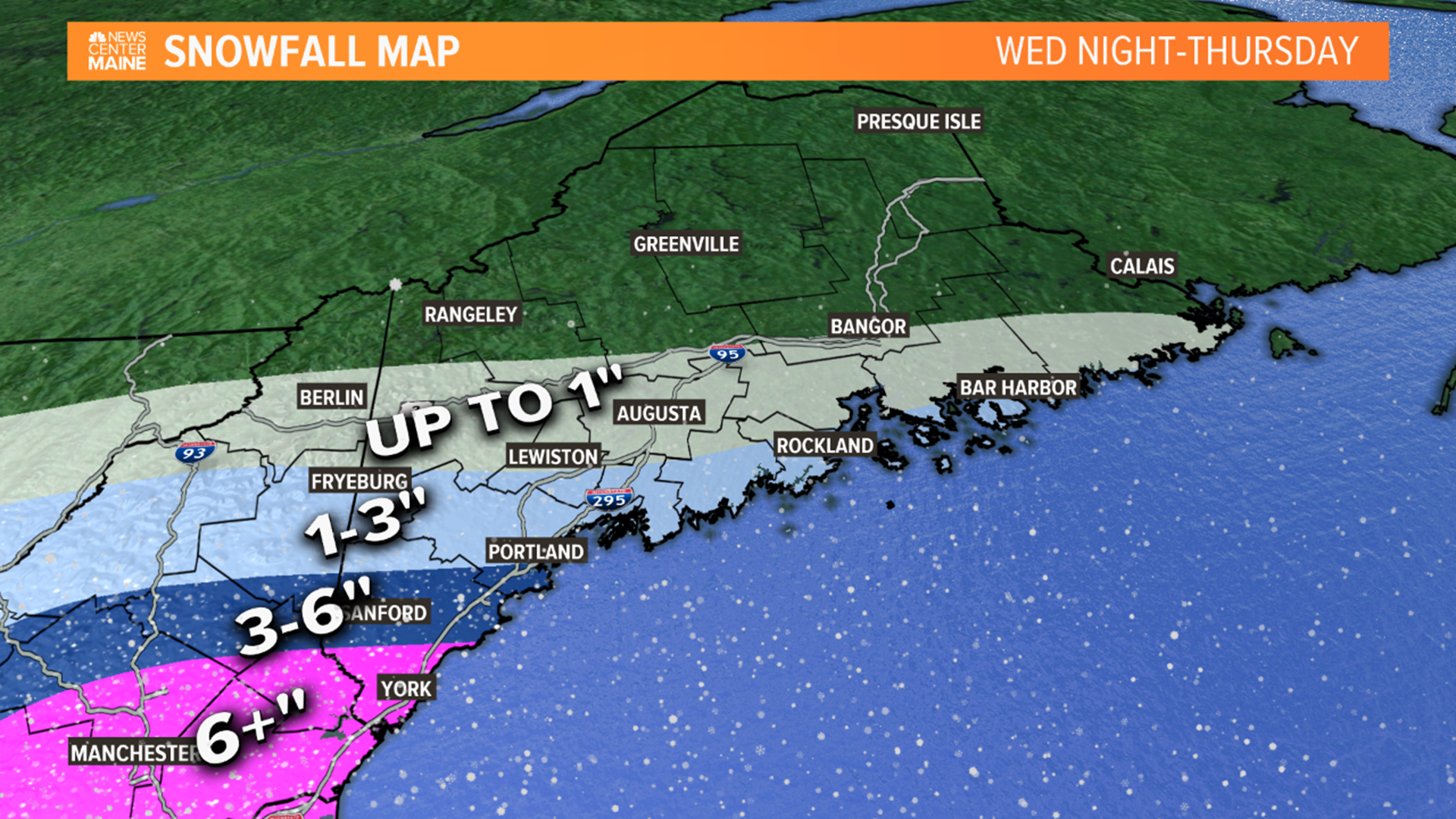 Several inches of snow possible later this week in Maine ...