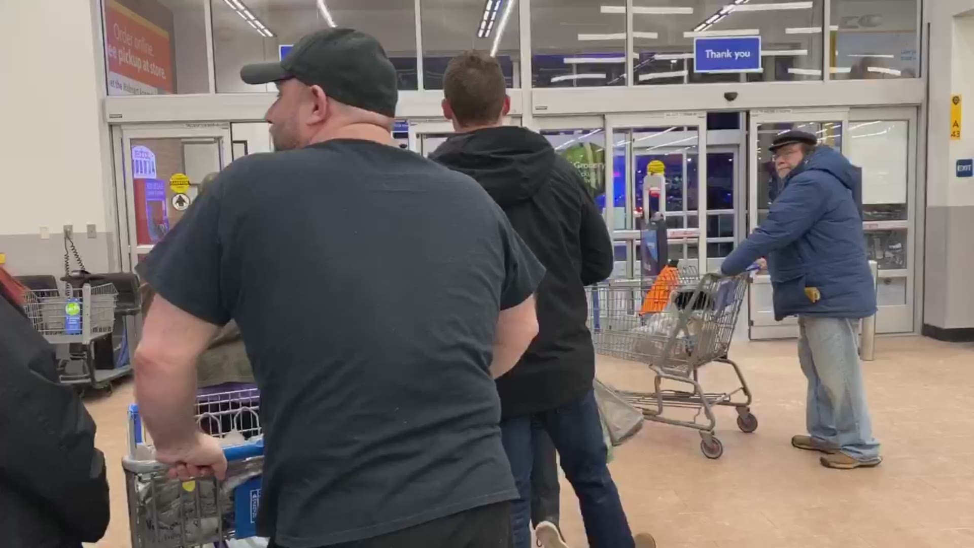Customers of the Scarborough Walmart were in lockdown because of the shooting