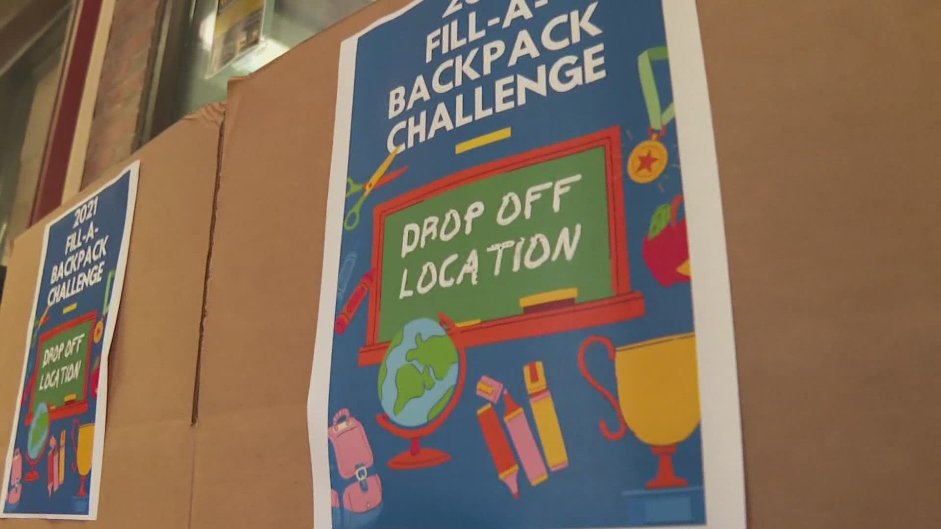 they're collecting the supplies to get backpacks to students in need in the Portland area.  They'll be collecting those supplies from now until August 12.