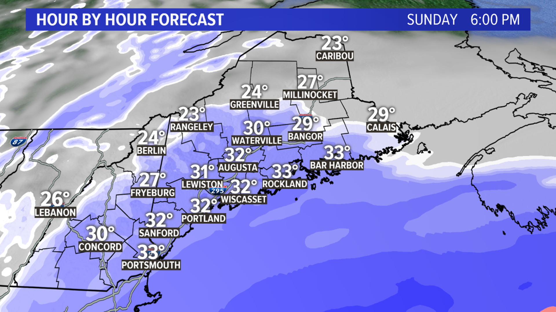Quick snow storm on track for Sunday evening in Maine | newscentermaine.com
