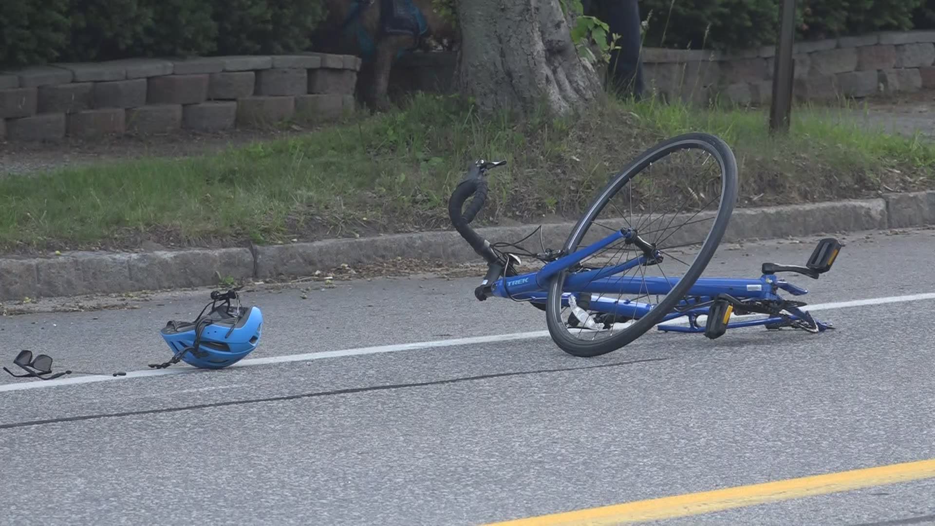 Police said the cyclist, a 36-year-old man was taken to the hospital with serious injuries