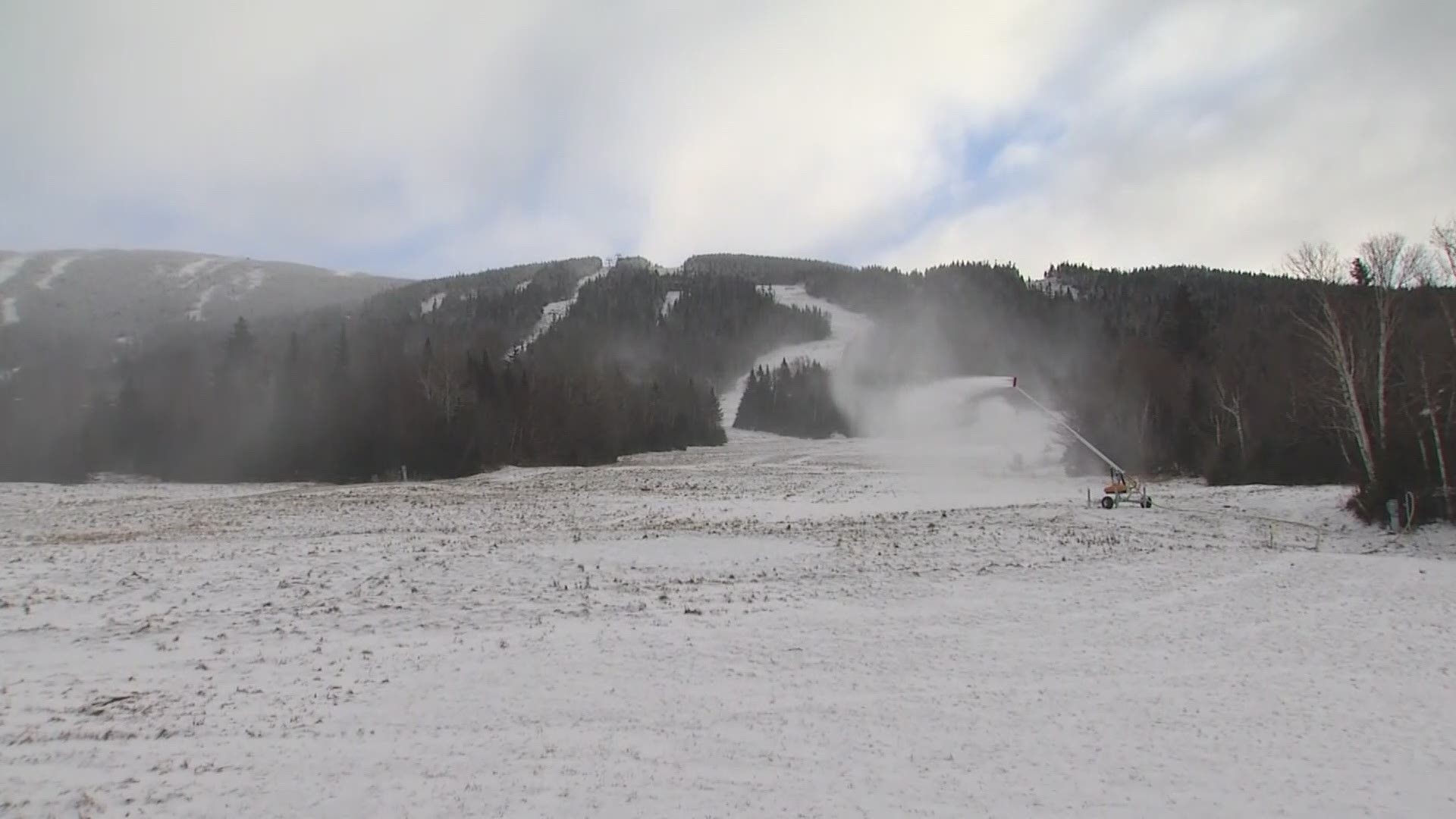 2-oh-1 Powersports in Bingham says they've had to cancel reservations every day there's no snow on the trails.