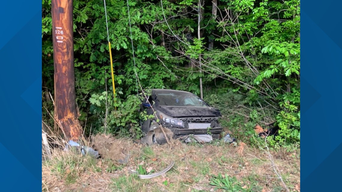 Woman injured after car crashes in Gray, Maine