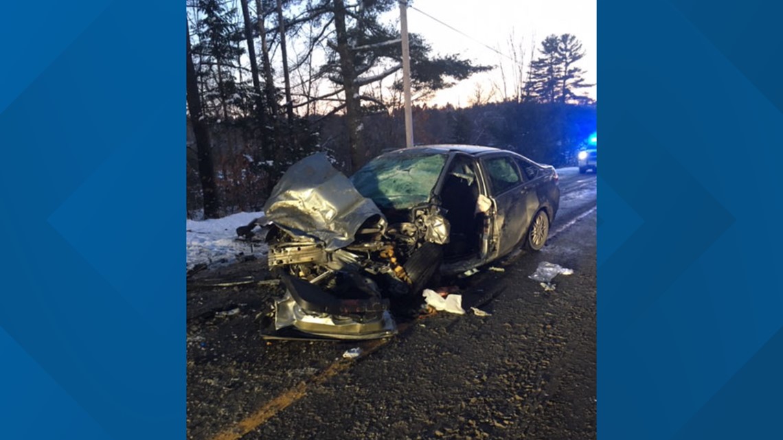 Headon collision in Norridgewock leaves three people with serious