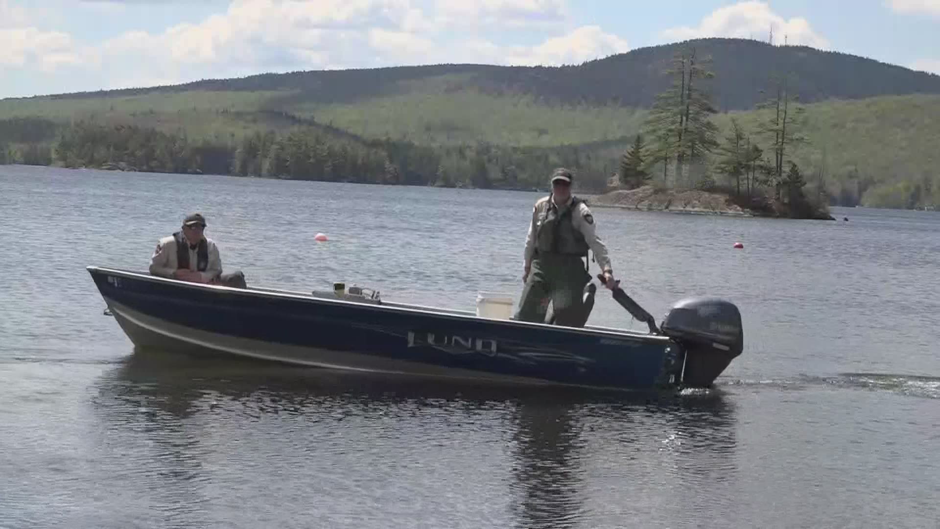 Fish stocking in Maine's lakes and ponds at full throttle for anglers