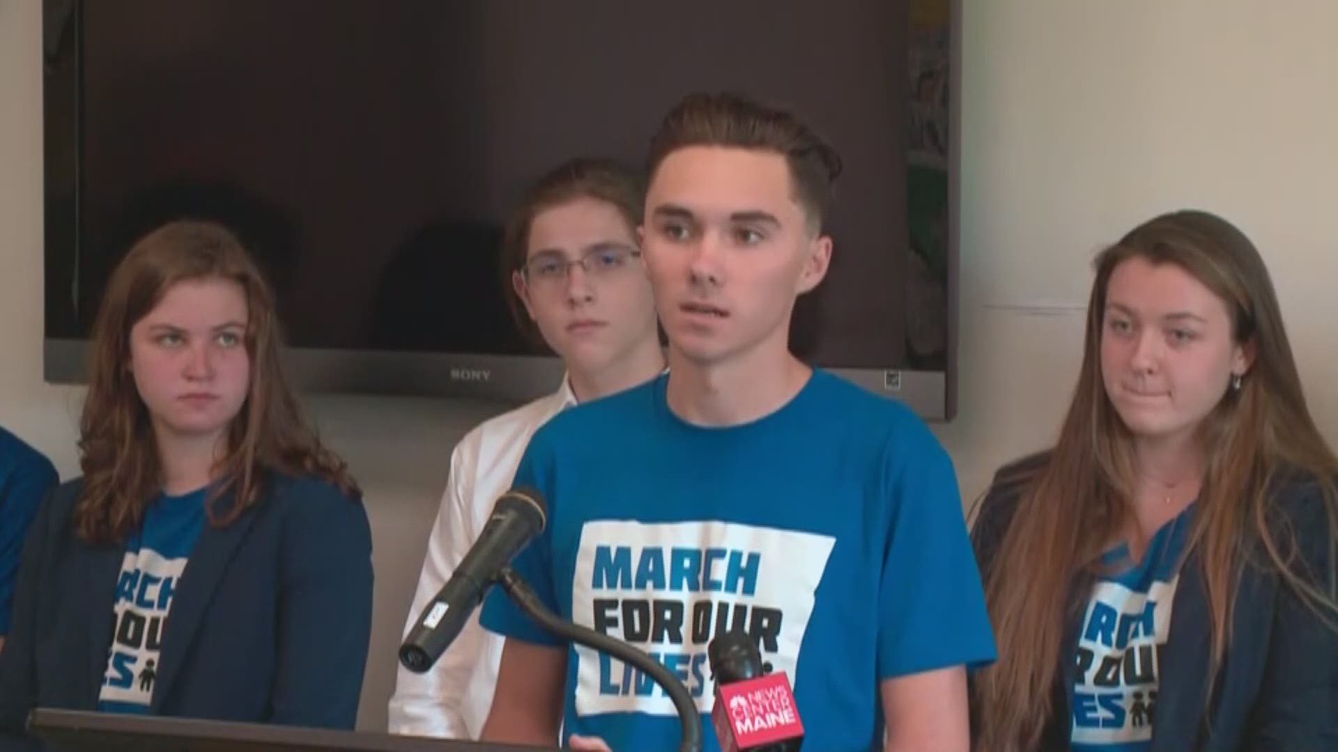 David Hogg, co-founder of nationwide student activist movement March For Our Lives, is in Maine to discuss ways to pass gun reform and 'Red Flag' laws.