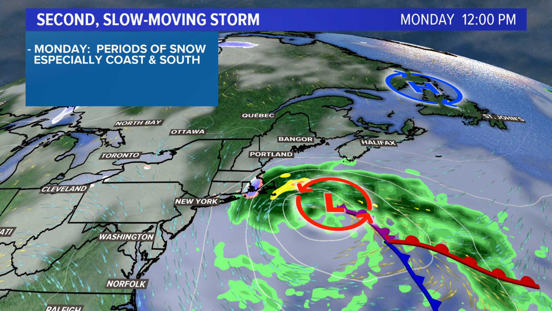 Complex storm this week; first look at forecast snow in Maine ...