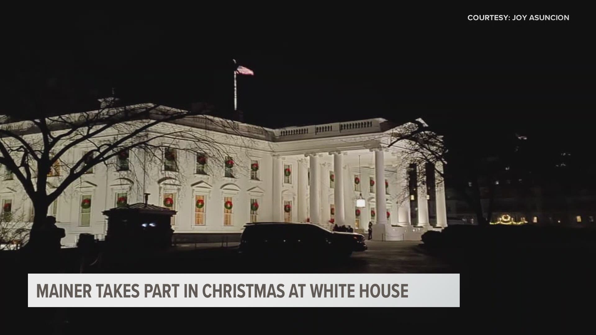A woman from Maine got the honor to take part in Christmas at the White House this year.