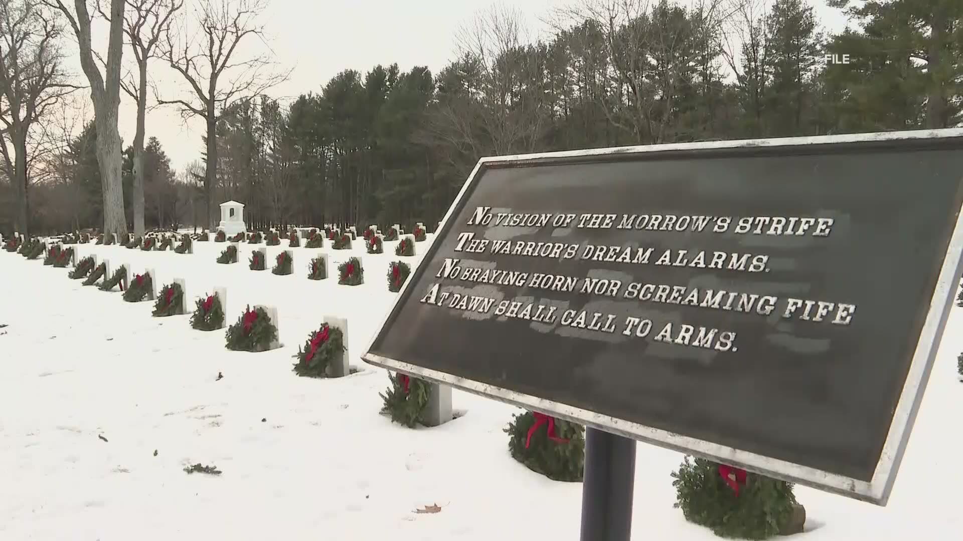 The mission to lay wreaths on the headstones of fallen veterans is still being carried out despite COVID-19 pandemic.