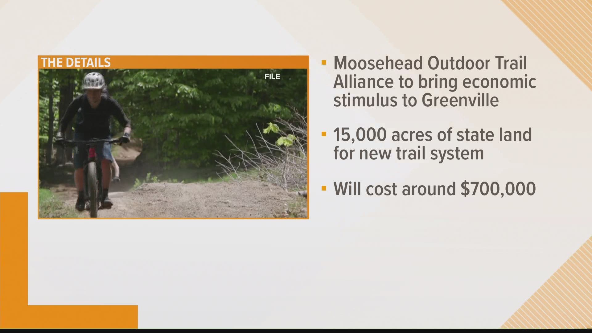A nonprofit organization in Greenville plans to bring a mountain bike trail system to the Moosehead Lake area.