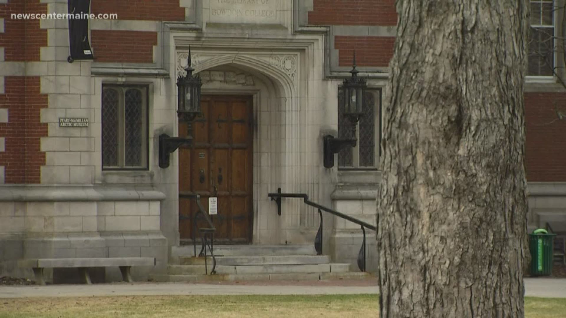 Bowdoin college says it is sanitizing certain areas of campus due to concerns of the coronavirus.