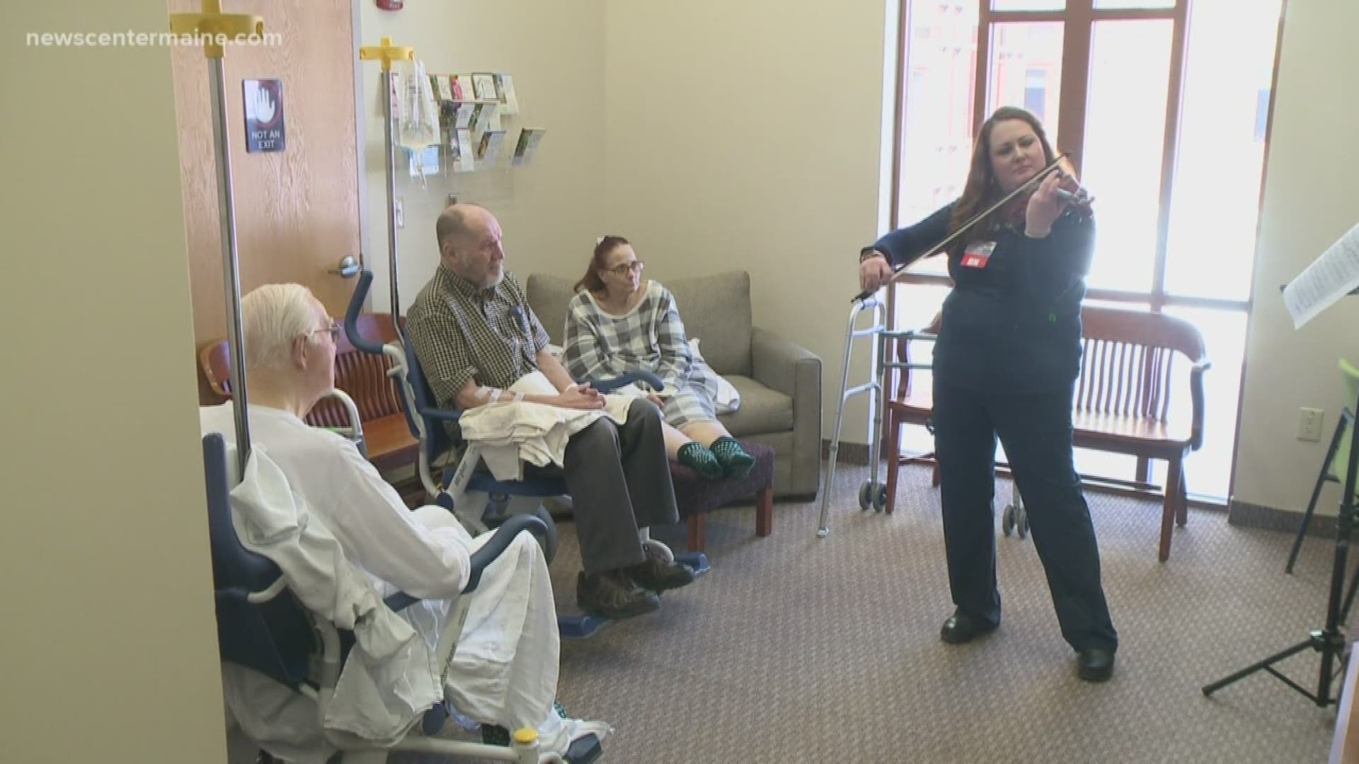 Patients enjoy classical music from a Maine nurse.