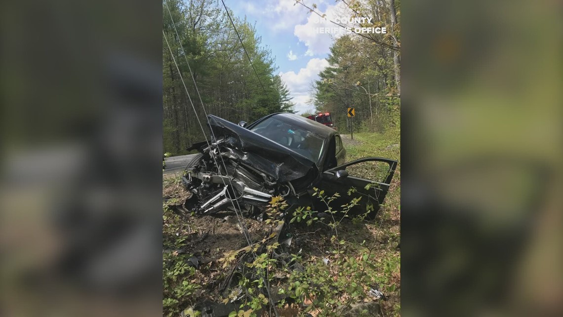 Car crash in Arundel