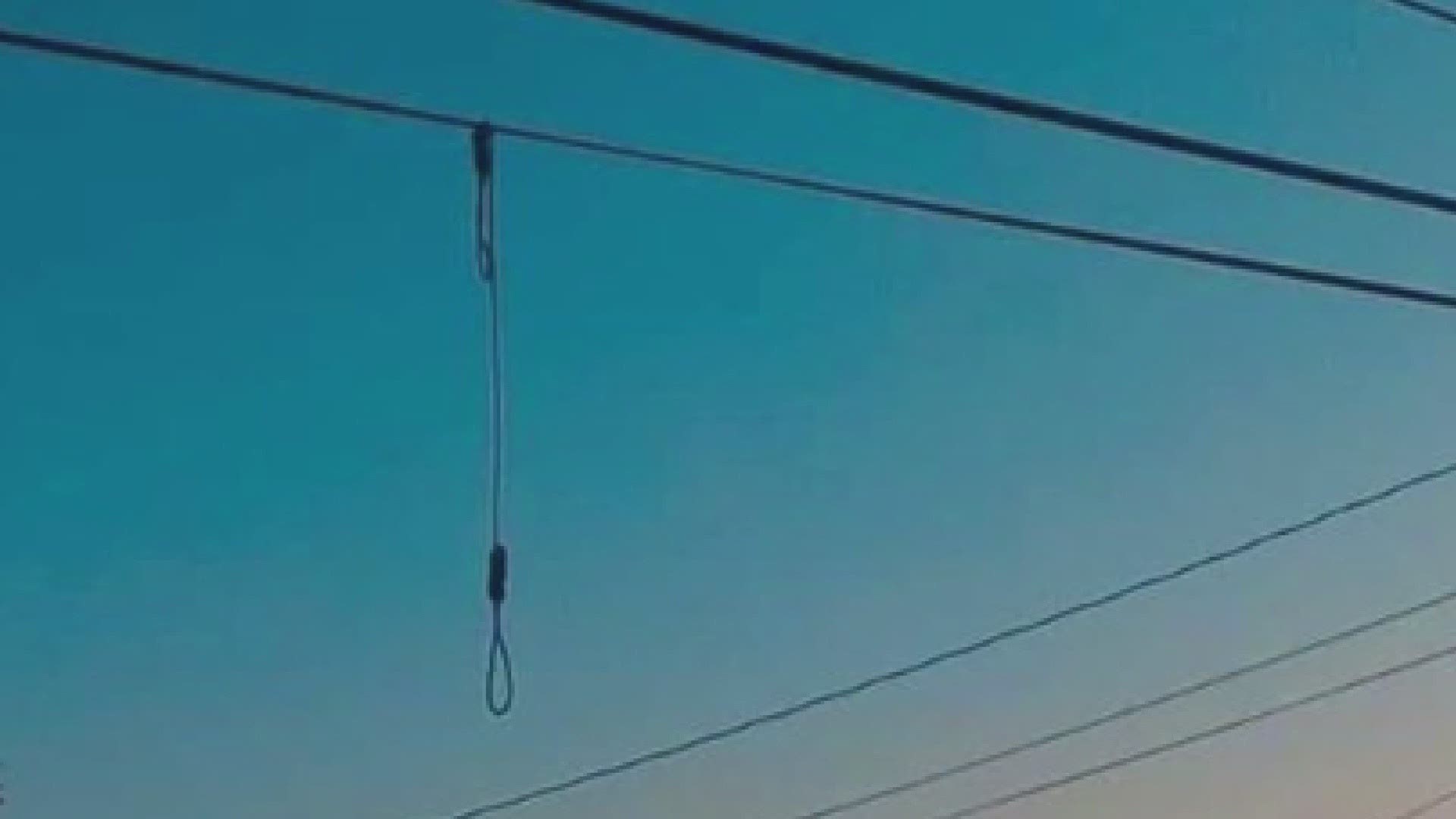 The Deer Isle community struggles to understand why someone would put a noose up on wires