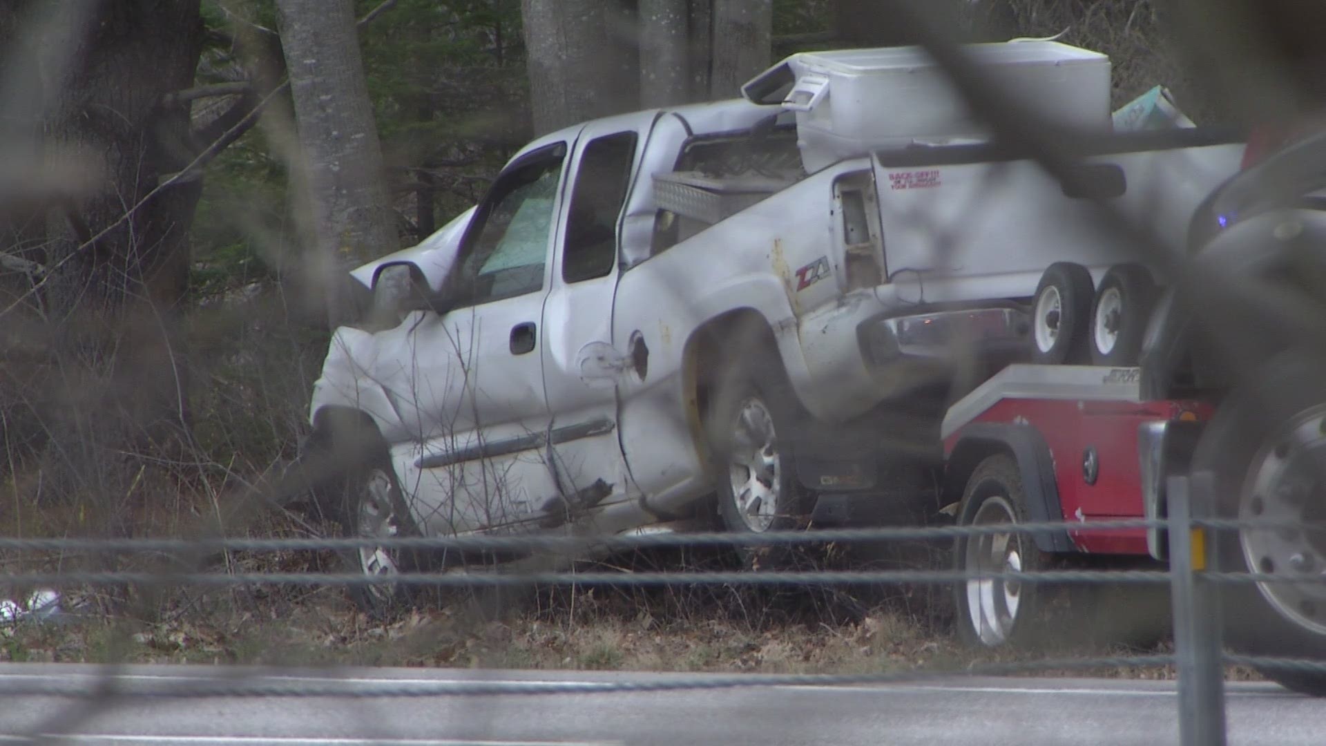 State Police are responding to an accident on I-295 southbound in Yarmouth.