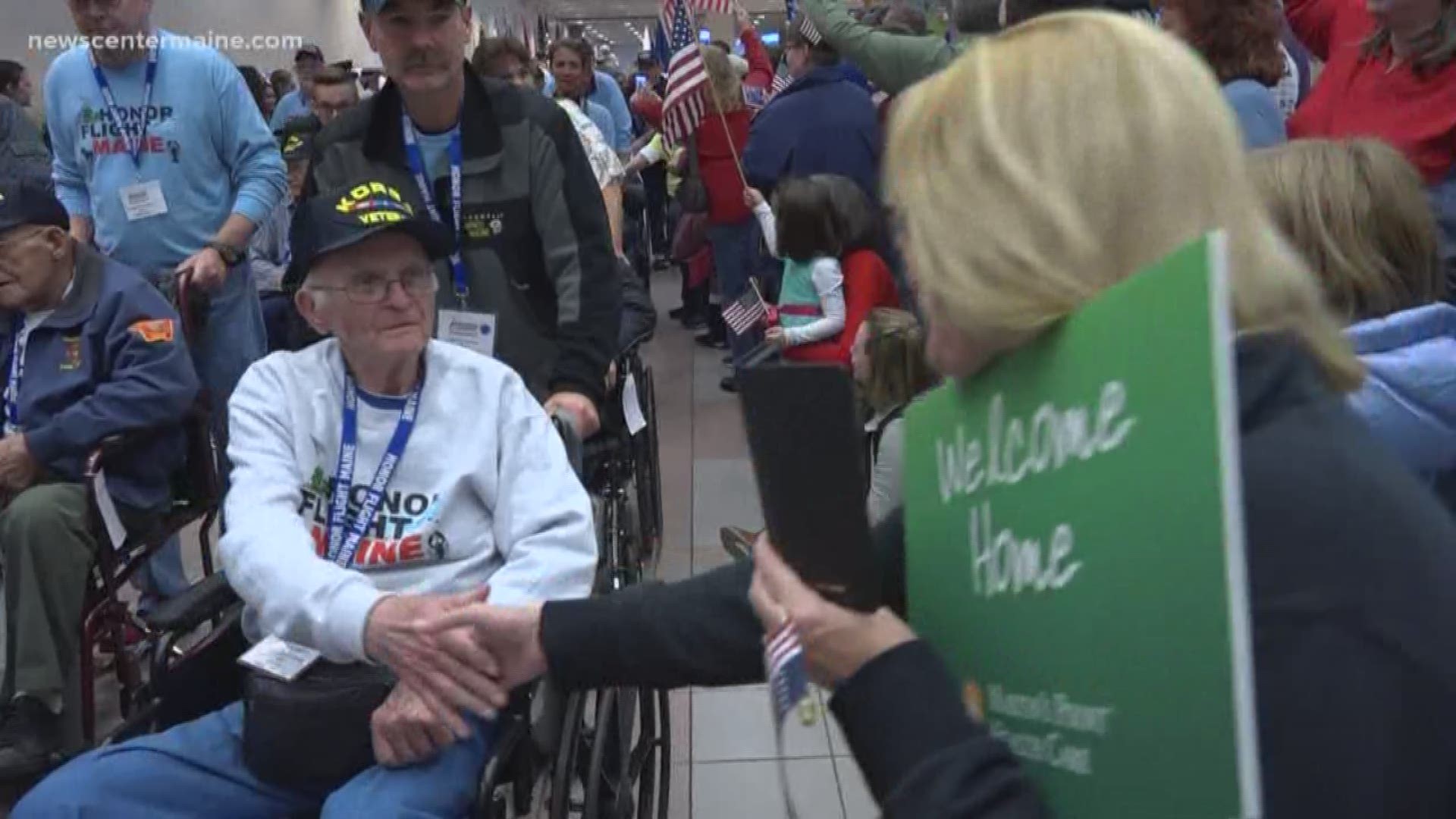 Honor Flight Maine Veterans welcomed home