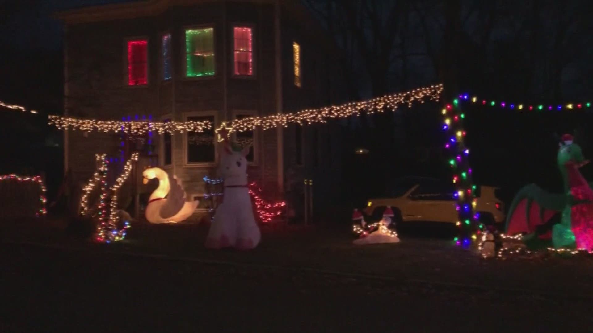 Some Mainers are getting into the spirit early and putting up their holiday light displays.