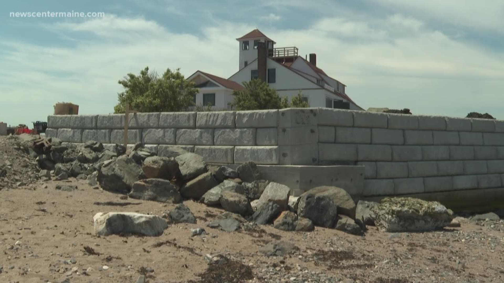 The Maine Army National Guard is restoring the Life Saving Station on Wood Island as part of training.