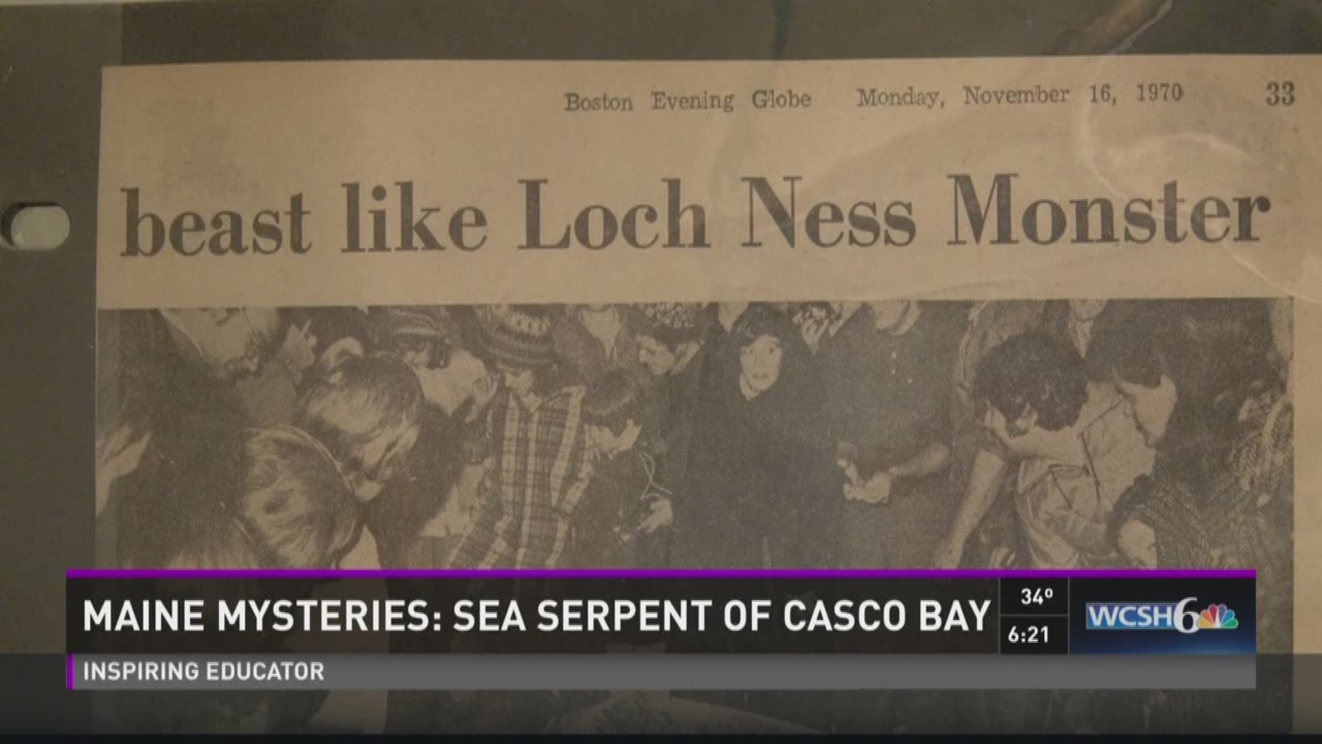 Maine mysteries: Sea serpent of Casco Bay
