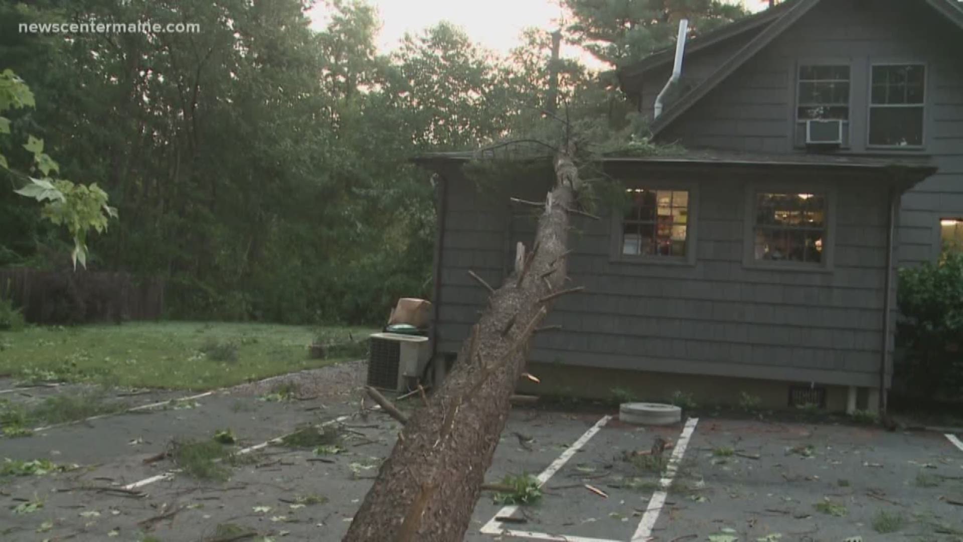 York residents are working on clean-up after the National Weather Service confirmed a 'downburst' struck the area Wednesday afternoon.