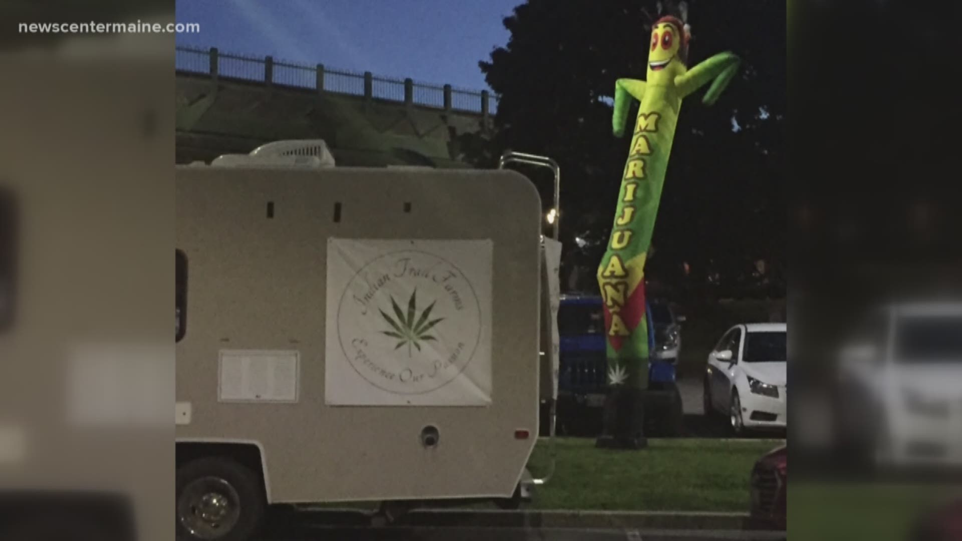 A man from Machias has been taking advantage of Bangor's retail marijuana rules by selling medical marijuana out of a van.