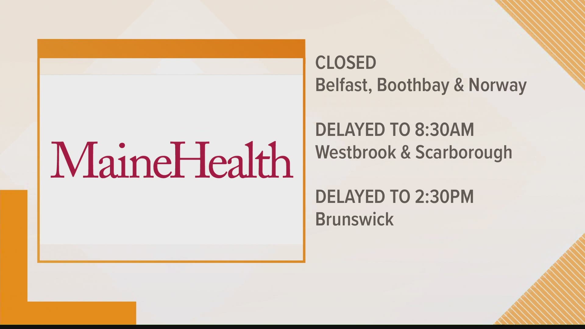A number of clinics around the state have already cancelled for the day, or delaying the start time for appointments.