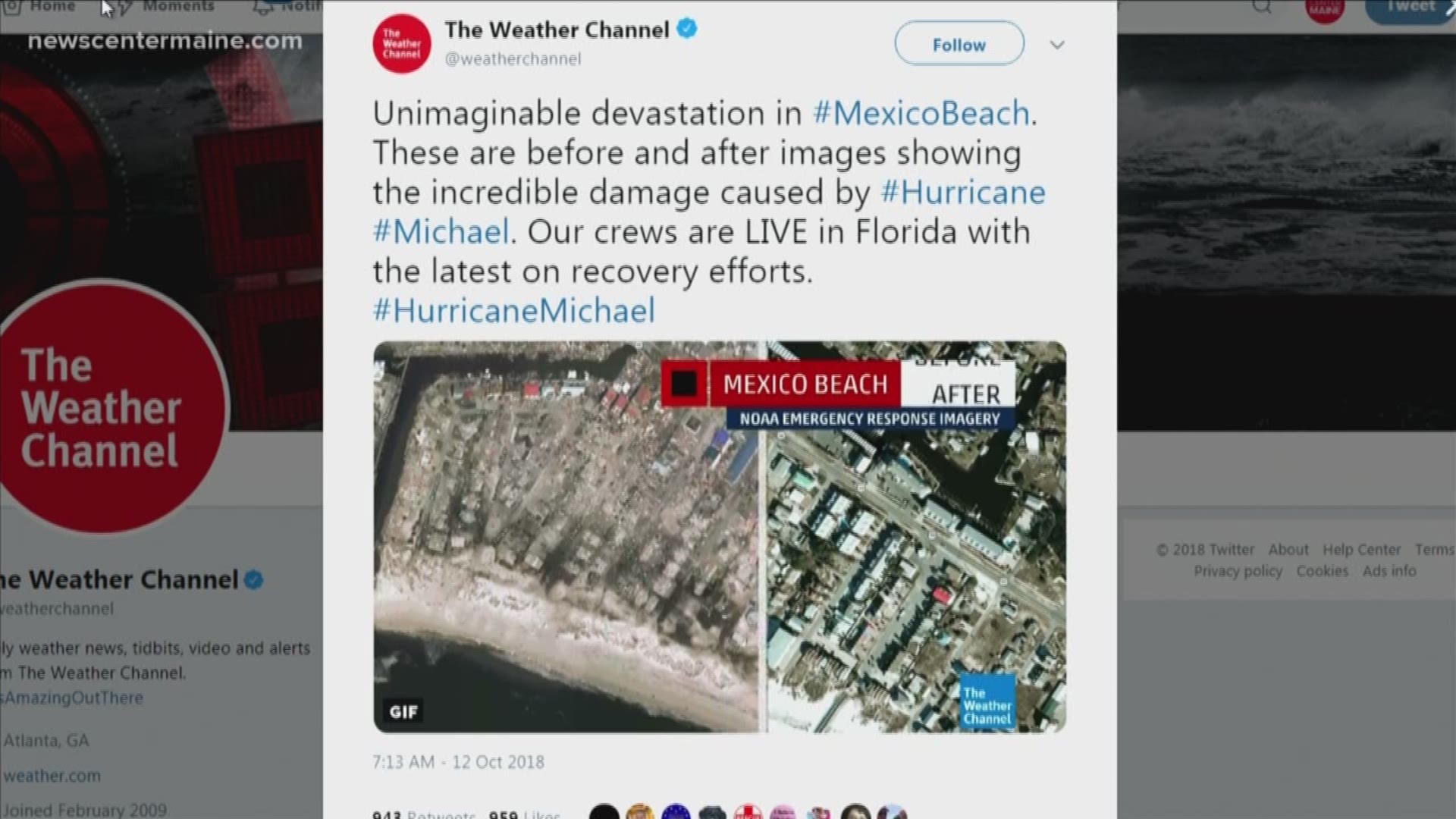 BrainDrops: Before-after Mexico Beach and warm stretch record