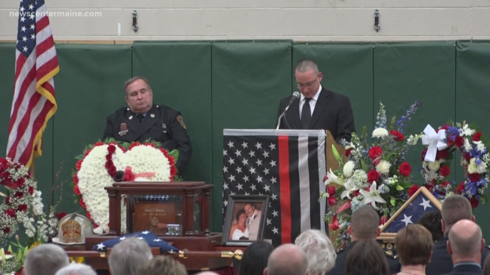 Loved ones and colleagues of Chief Gary Sacco honor his life and legacy as they say their final goodbyes.
