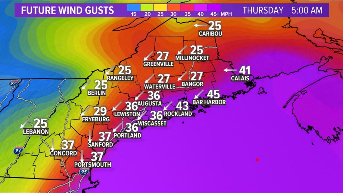 WEATHER Jess Conley Wednesday Evening Maps