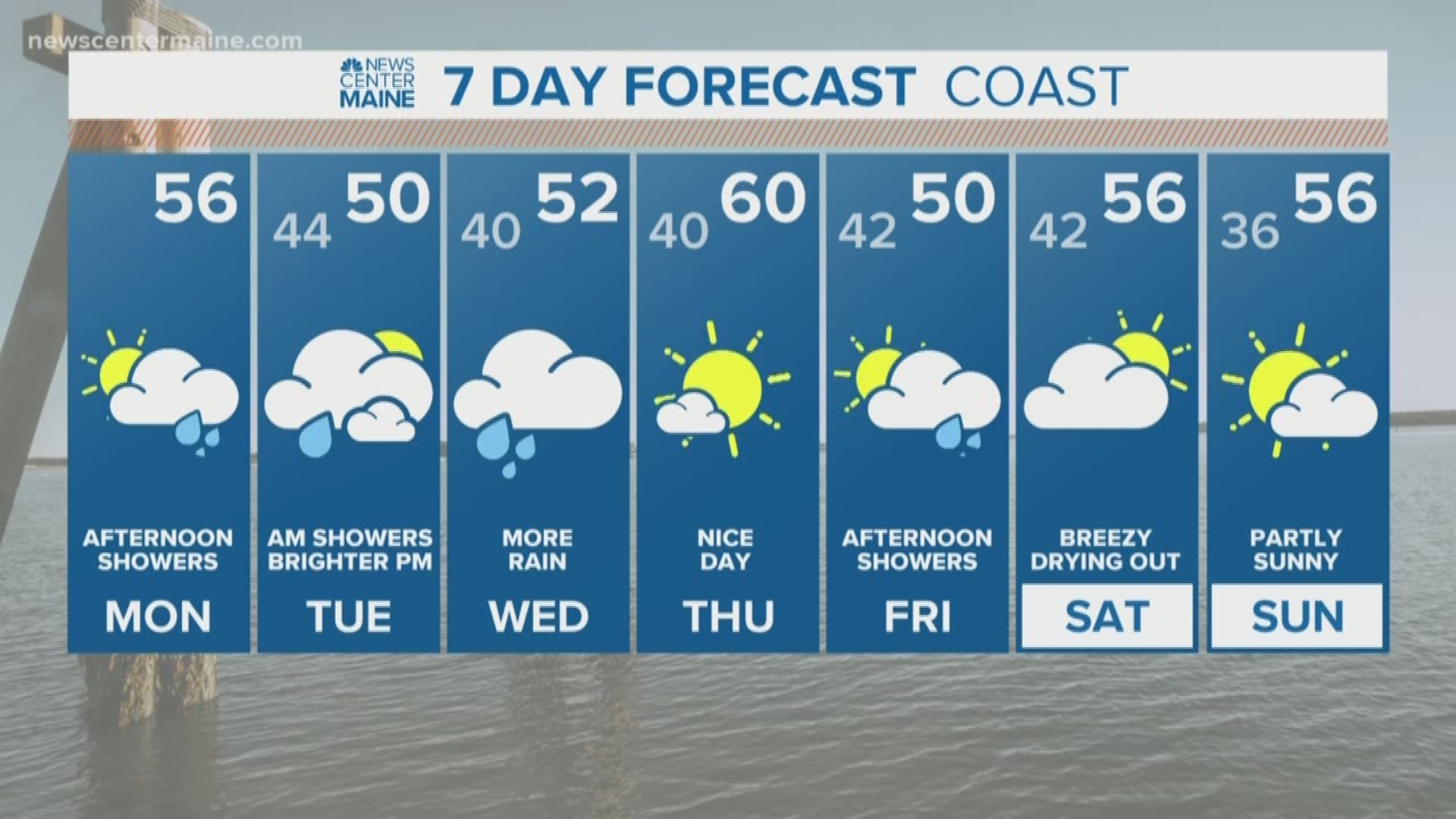 NEWS CENTER Maine Weather Video Forecast updated on Monday April 22 at 5am