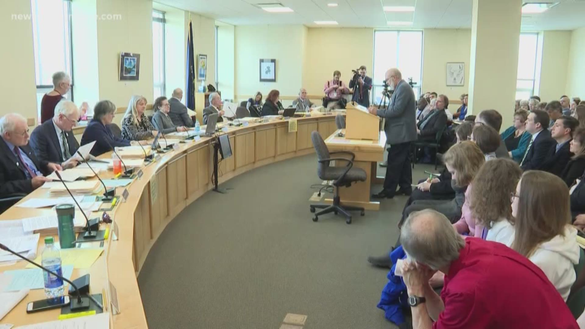 Mainers and Legislators met at the State House Wednesday to discuss a new bill that would make it more difficult for parents to opt out of vaccinating their children.