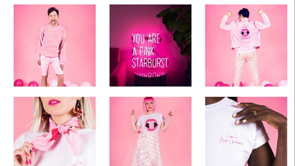 pink starburst shirt