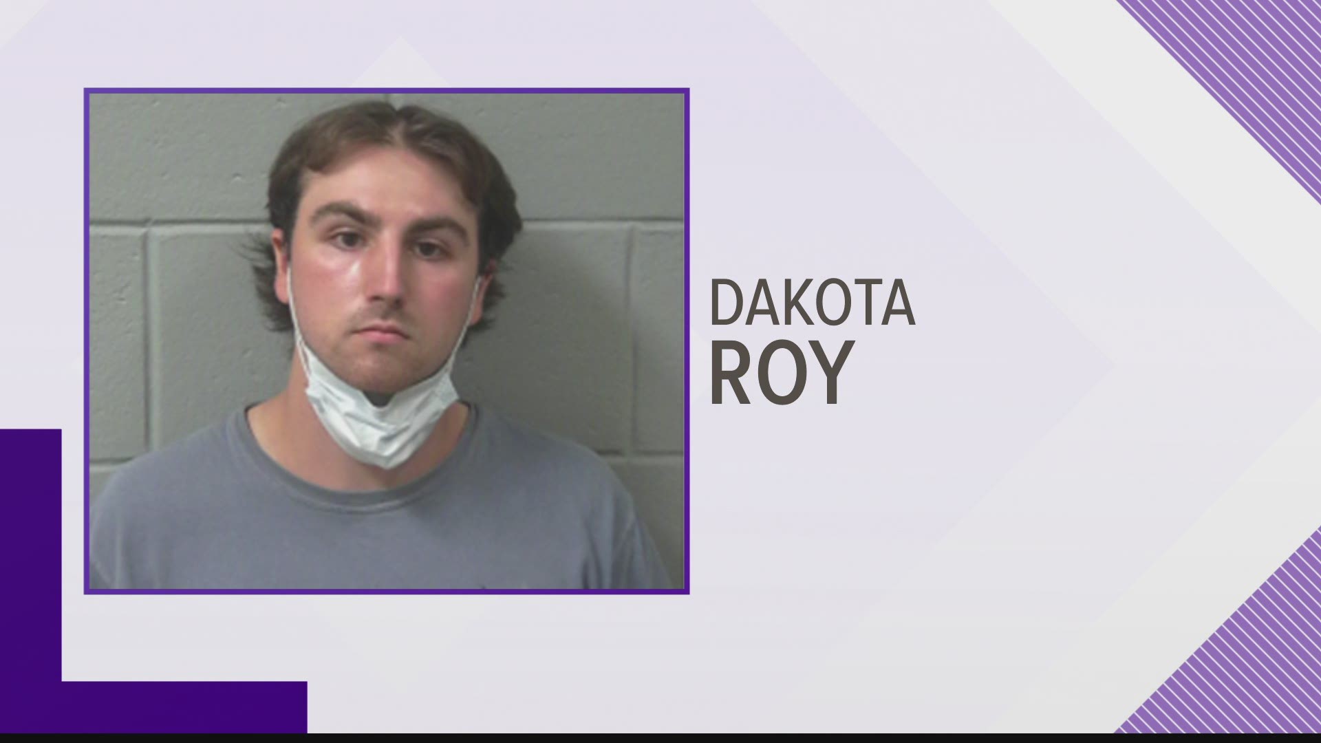 Dakota Roy is also alleged to have secretively photographed an individual, resulting in the misdemeanor charge of violation of privacy.