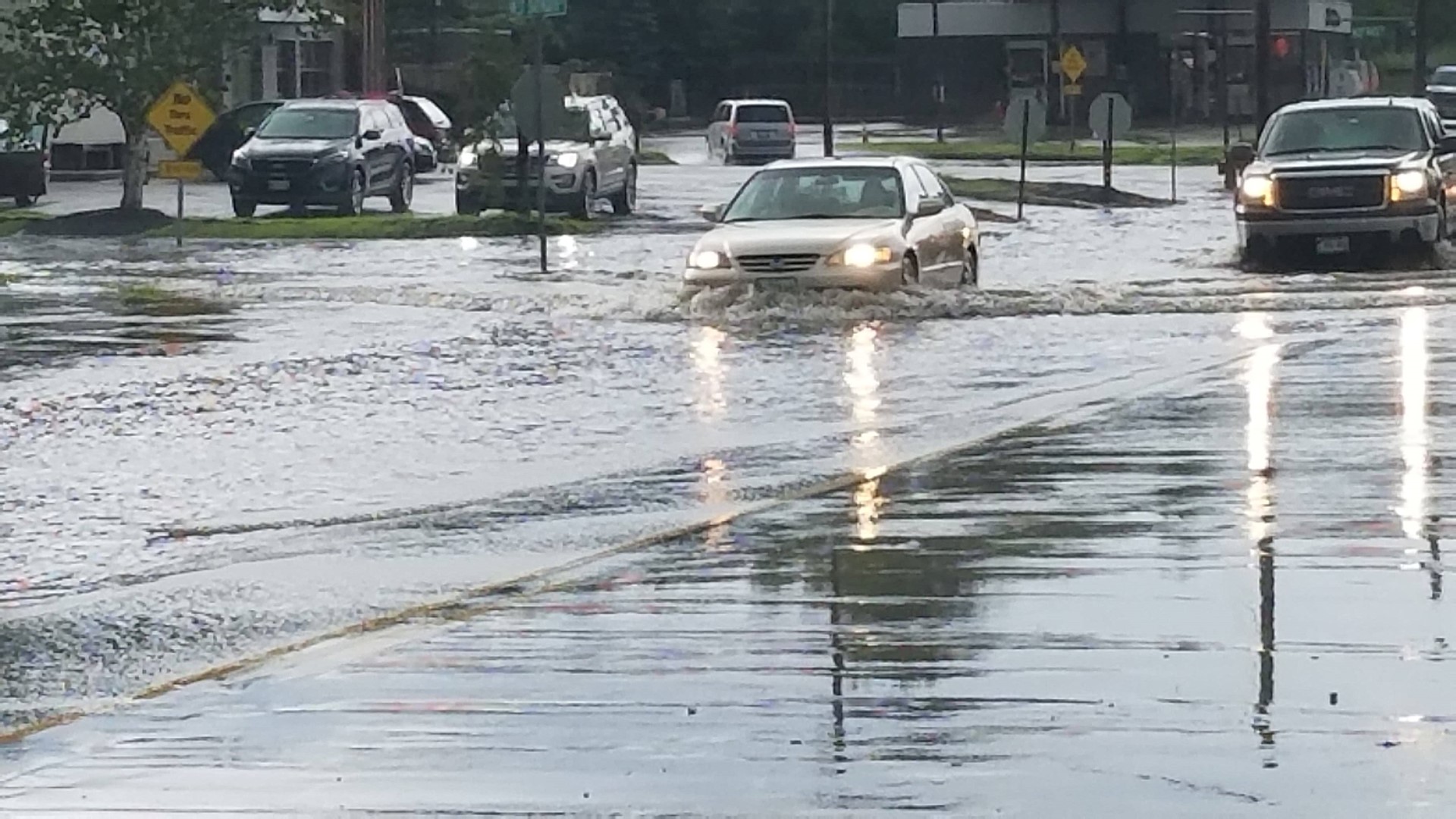 Localized Street Flooding Hits Lewiston Auburn 