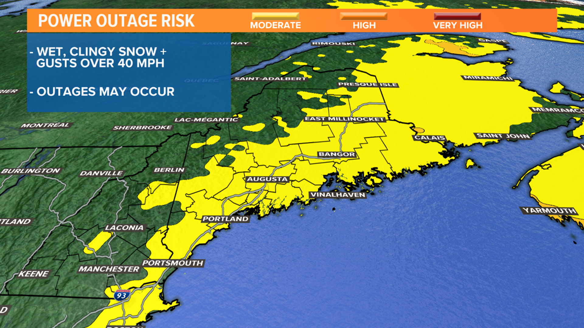 Our first big snowstorm expected this weekend in Maine ...