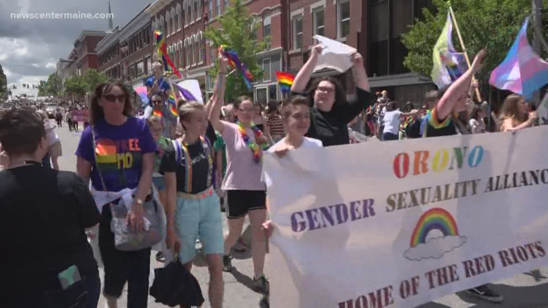 Bangor pride parade sees record turnout